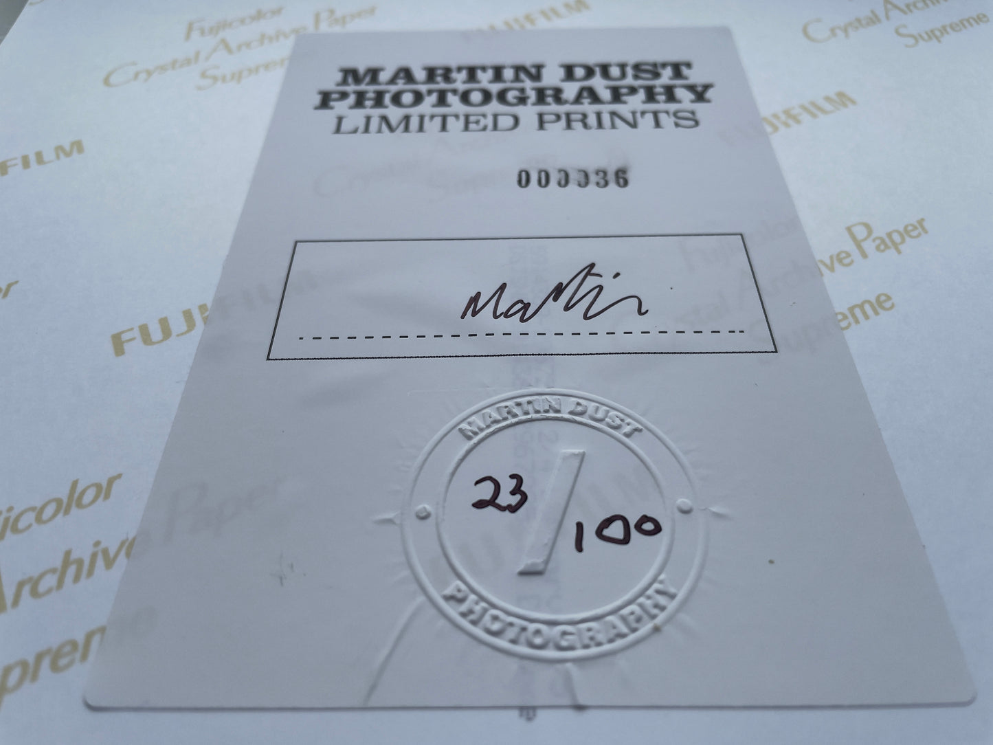 My Brutal Life by The Black Dog, the Deluxe package (Print rear)
