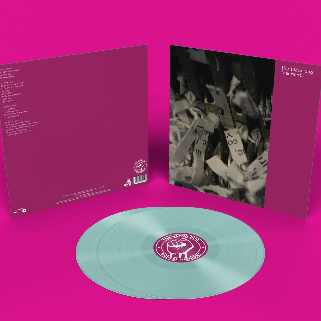 Full sleeve and vinyl for Fragments (Remastered) by The Black Dog