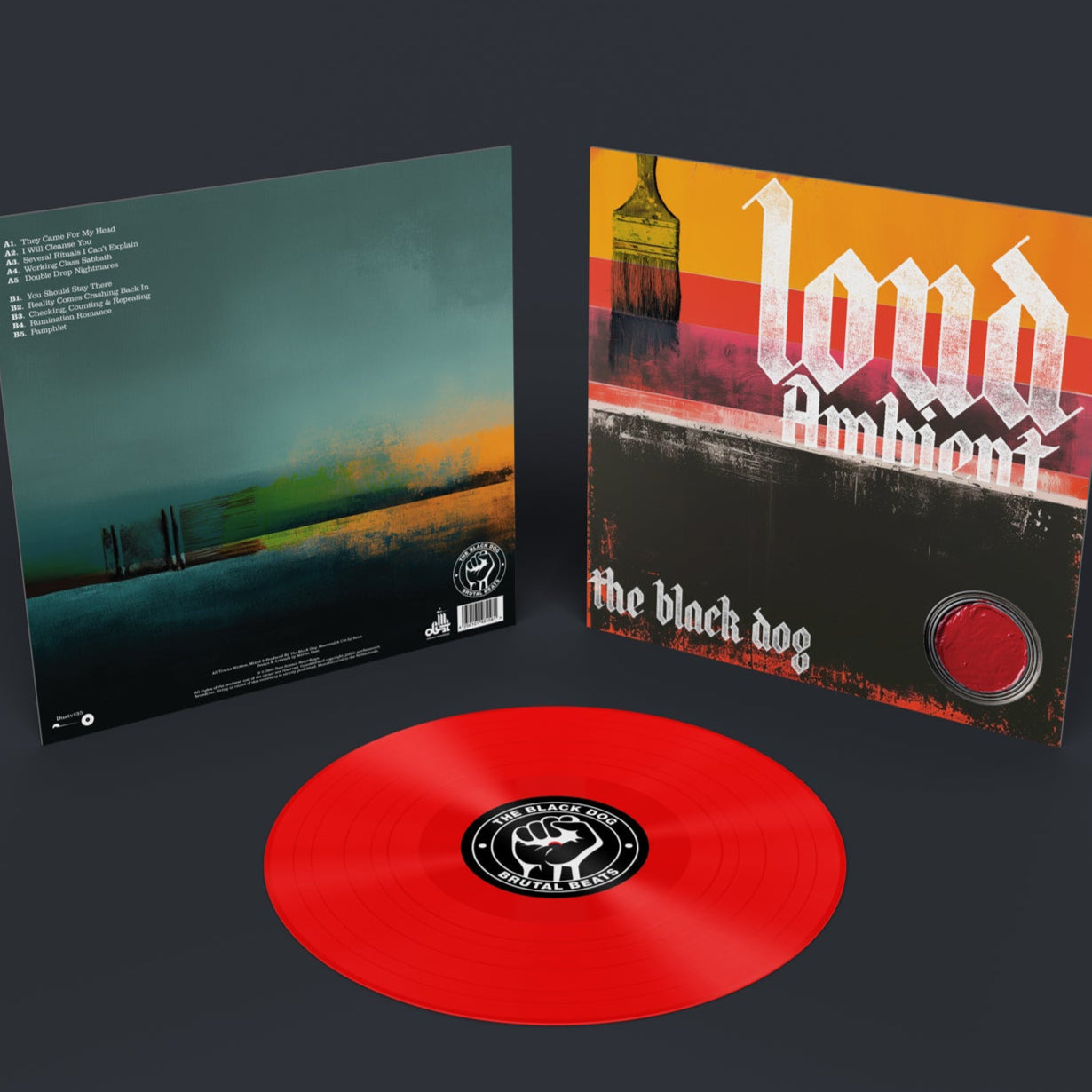Loud Ambient by The Black Dog (12" vinyl release artwork)