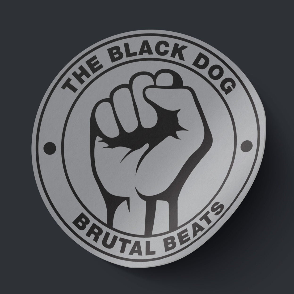 Loud Ambient by The Black Dog (artwork for the deluxe brutal beats sticker)