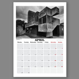 Brutal Calendar 2024 by Martin Dust (April)