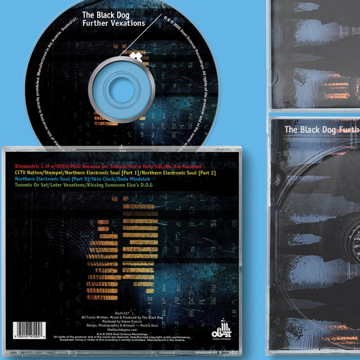 Further Vexations (Remastered) by The Black Dog (CD and Rear Sleeve)