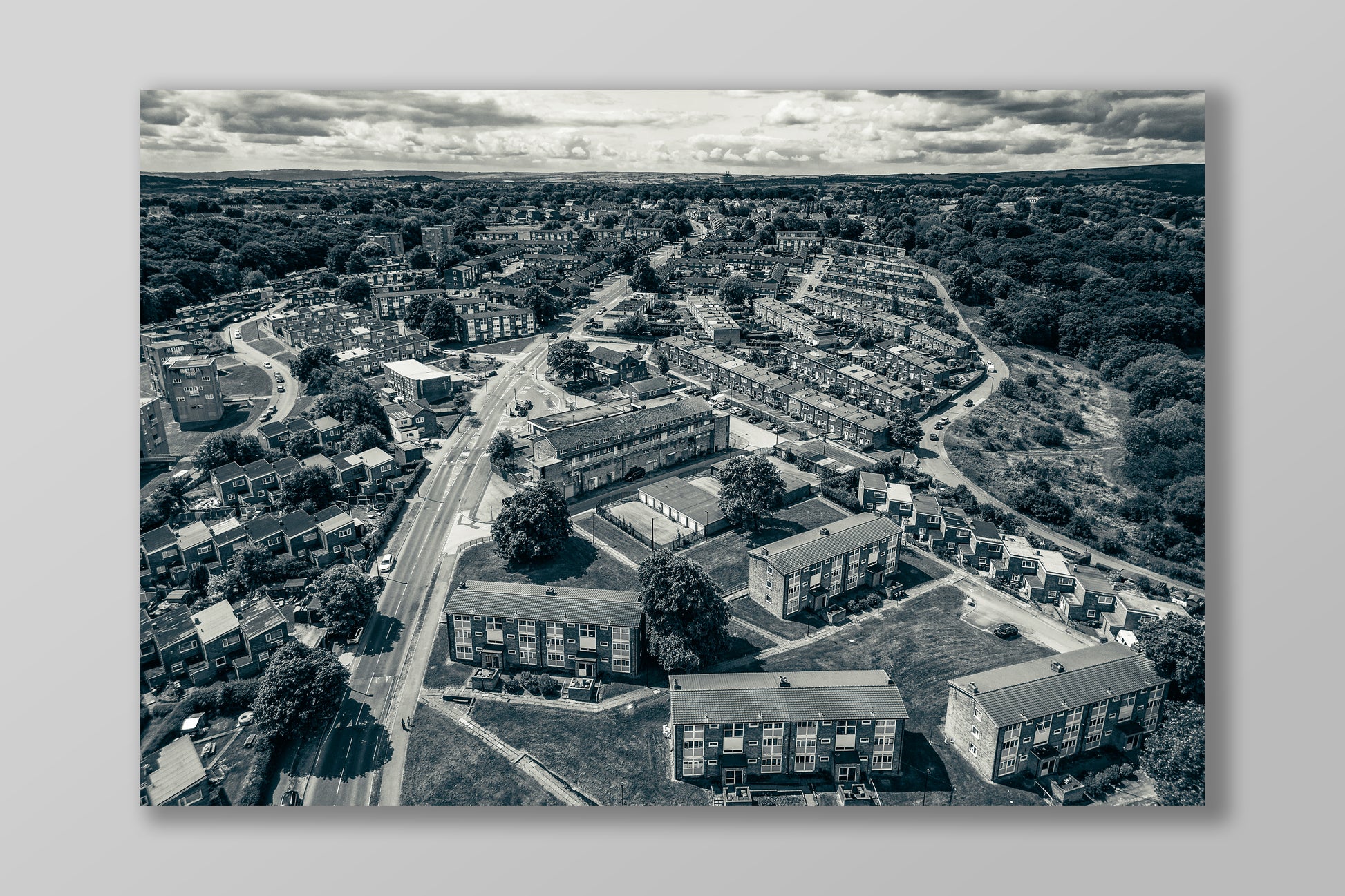 Situation District Volume 2: Gleadless Valley by Martin Dust (Full page drone photo)