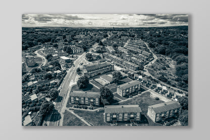 Situation District Volume 2: Gleadless Valley by Martin Dust (Full page drone photo)