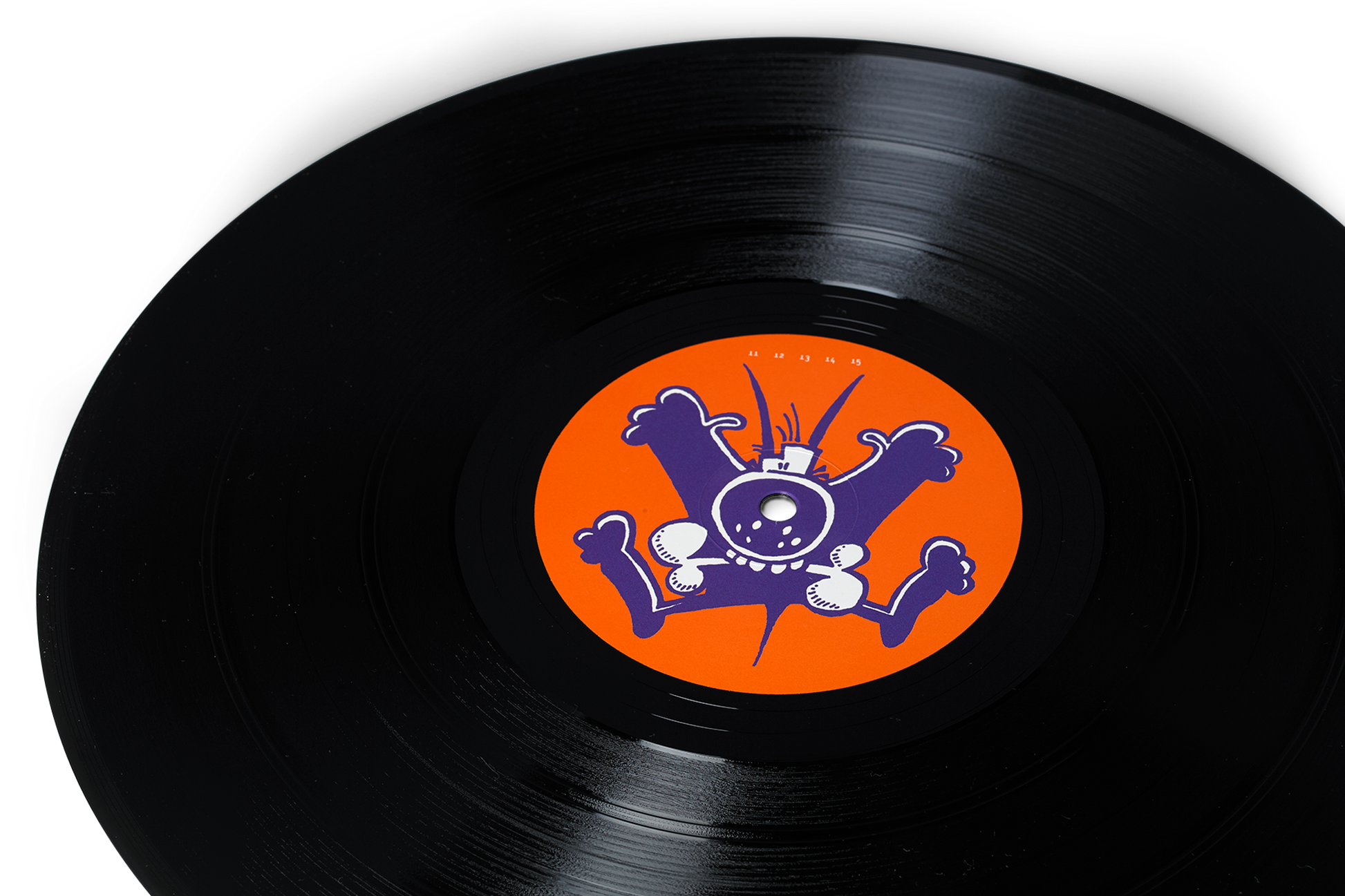 Spanners by The Black Dog - 2023 remaster pressed on black vinyl (close-up) [PUPLP1R]