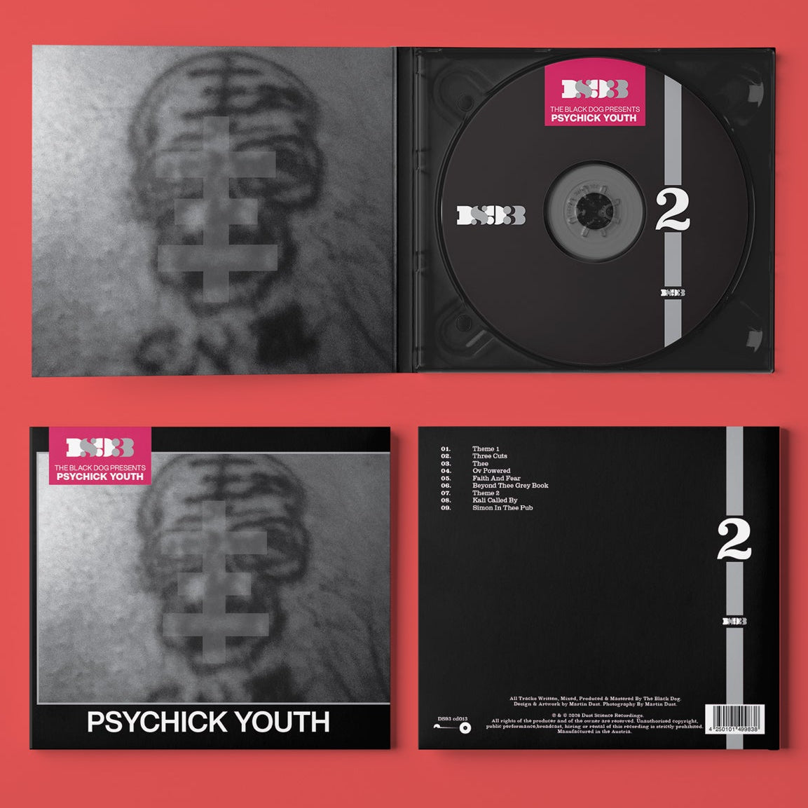CD and covers for Psychick Youth by The Black Dog