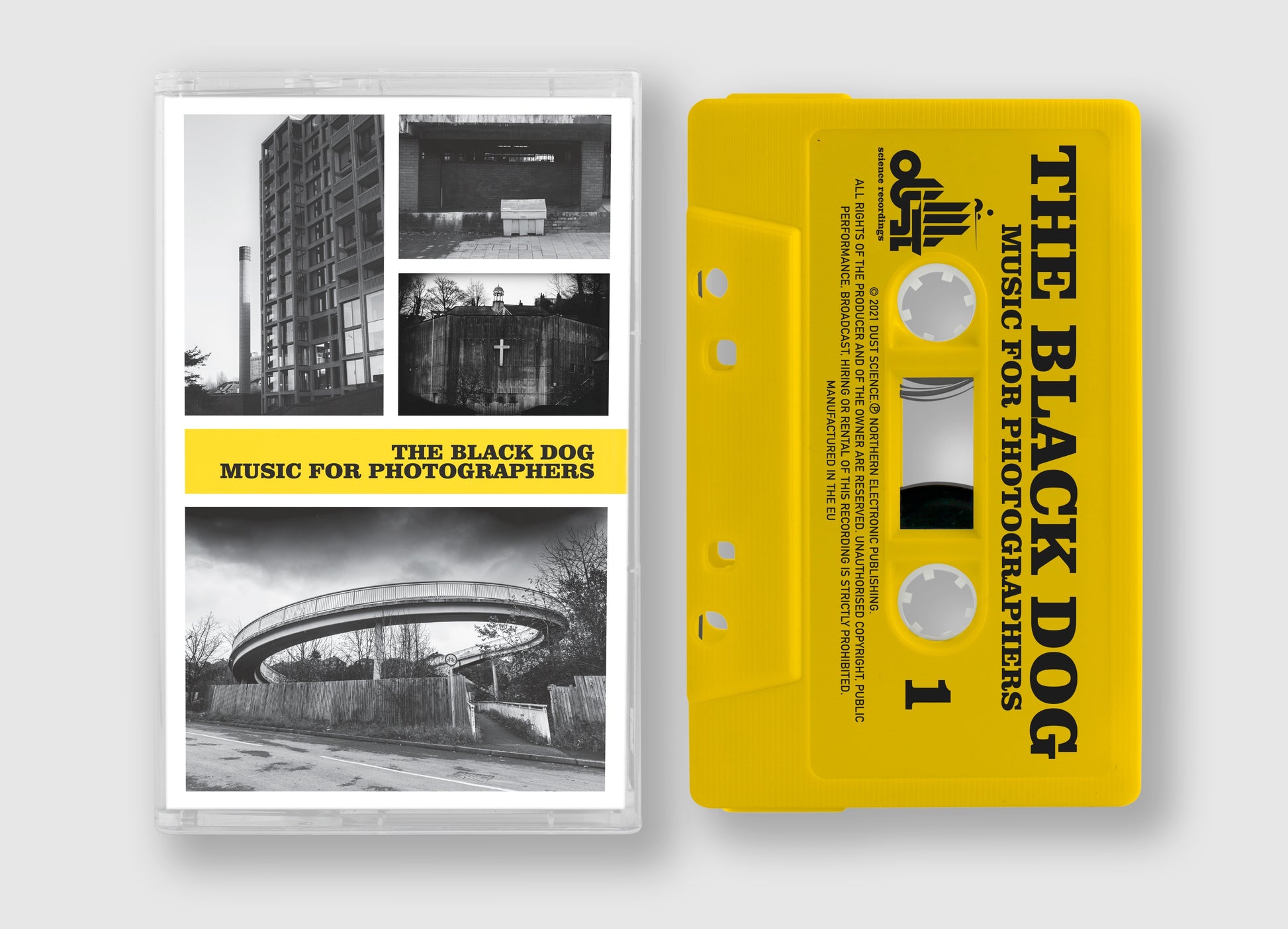 Music For Photographers by The Black Dog, Limited Edition Cassette, exclusively from DustStore.com and Bandcamp (Flat)